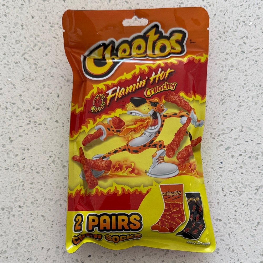 Cheetos Flamin' Hot Crunchy Crew Socks